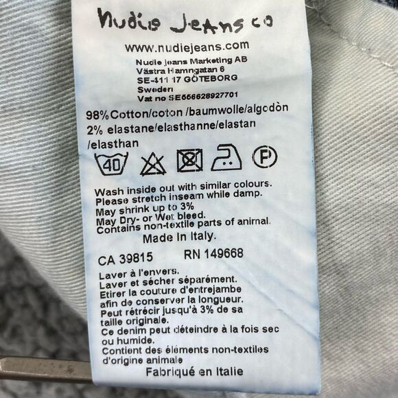 Nudie Jeans Men Lean Dean Slim-Fit Selvedge Worn In Jeans | Size: 32* (See Pics) - Picture 13 of 15